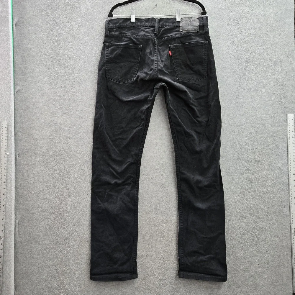 Levi's 513 Men Jeans 34X34‎ Black Denim Slim Straight  32